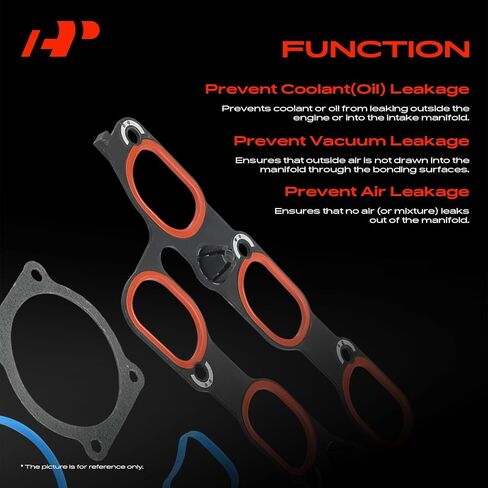 A-Premium Lower and Upper Engine Intake Manifold Gasket Set Compatible with Chevy Equinox, Traverse, Impala, Camaro, Colorado, Caprice, Impala Limited & GMC Terrain, Canyon & Buick & Cadillac & Saturn in Kuwait