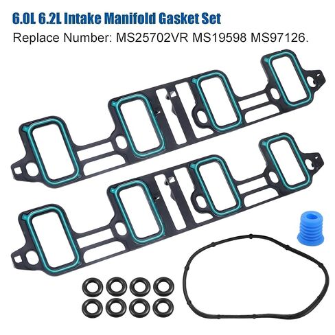 MS97126 6.0L Intake Manifold Gasket Set Compatible with 2007-2016 Chevrolet Silverado Express GMC Sierra Cadillac Escalade 6.0 6.2L Engine Replace MS25702VR MS19598 in Kuwait