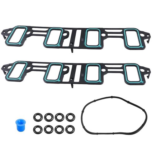 MS97126 6.0L Intake Manifold Gasket Set Compatible with 2007-2016 Chevrolet Silverado Express GMC Sierra Cadillac Escalade 6.0 6.2L Engine Replace MS25702VR MS19598 in Kuwait