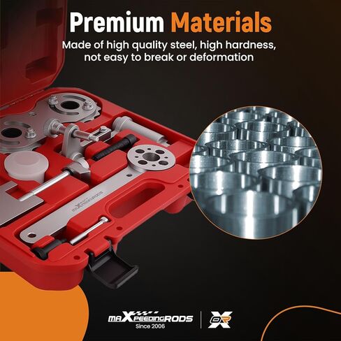 maXpeedingrods Engine Camshaft Alignment Tool Kit for Volvo 2.0T S60 S80 V40 V60 V70 XC60 XC70 XC90, Timing Tool Kit for B4204 B4154 Engines (8-Speed Transmission), Red in Kuwait