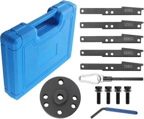 maXpeedingrods 3163021 Cam Timing Tool Kit & 3163530 Engine Brake Adjustment Tool for Cummins ISX QSX X15 Engines 2007-2017, 4/5/6/7 Degree Wedge with Carrying Case, 3163069 163020 (16 PCS) in Kuwait