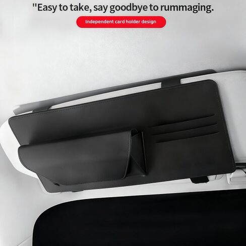 Anti-Glare Sun Visor for Cars, Suitable for Daytime and Nighttime Driving, Blocks UV Rays and Sunlight, Sun Visor Extender with Transparent Anti-Glare Panel and Storage Function in Saudi Arabia