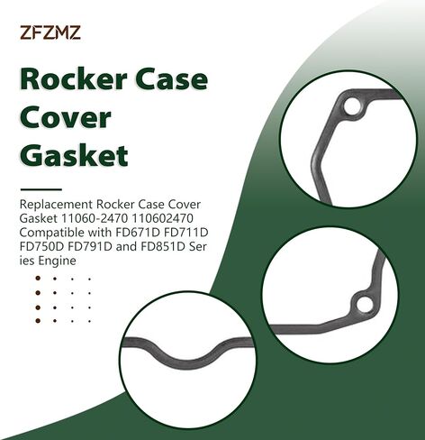 Replacement Rocker Case Cover Gasket 11060-2470 110602470 Compatible with Kawasaki FD671D FD711D FD750D FD791D and FD851D Series Engine (2 Pack) in Kuwait