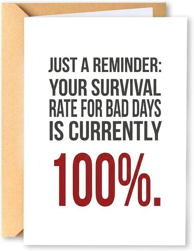 KINGNAME Funny Encouragement Card for Tough Times - Dumpster Fire Gift for Friends - Anxiety Stress Relief Support Card in Saudi Arabia