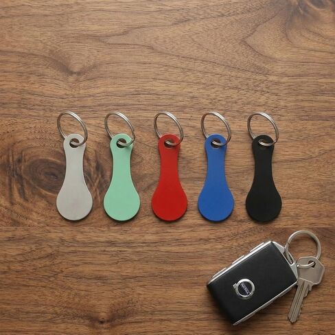 10 Pack Quarter Holder Keychain Shopping Cart Keychain, Stainless Steel Quick Release Shopping Trolley Token Keychains, Portable Removable Coin Keychain for Grocery and Supermarket Use in Saudi Arabia