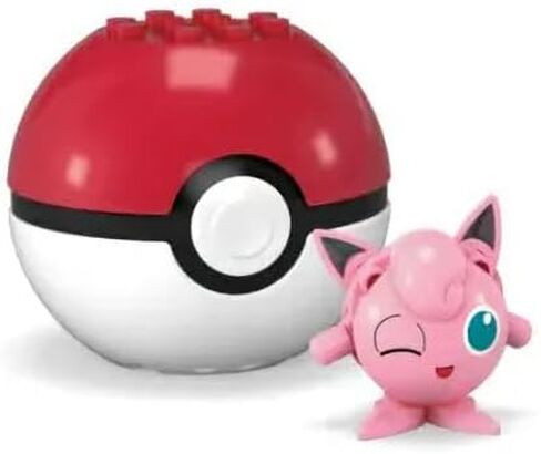 MEGA Pokémon Poké Ball Building Set, Includes Bulbasaur, Charmander, Ditto, Jigglypuff, Pikachu, Squirtle, Ages 6+ GFC85-963F in Kuwait