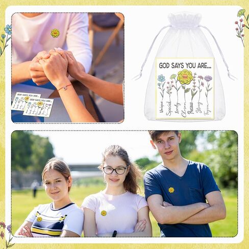 Landical 60 Pcs/30 Sets God says you are Pins with Card Include 30 Christian Bible Verse Pins and 30 Religious God says you are Cards for Men & Women Church Prizes Party Favors in Kuwait