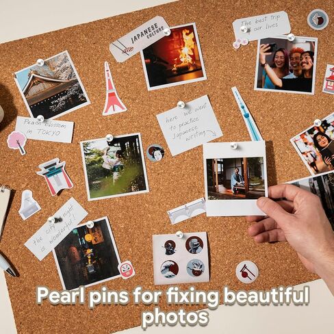 100 Pcs Pearl Pins, Pearl Push Pins Thumb Tacks for Bulletin Board Corkboard Map Calendar Photo Wedding Crafts Sewing Fabric Positioning with Storage Box in Saudi Arabia