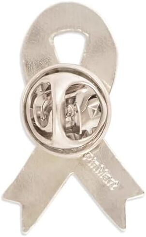 PinMart Stroke Red Awareness Ribbon Enamel Lapel Pin in Saudi Arabia