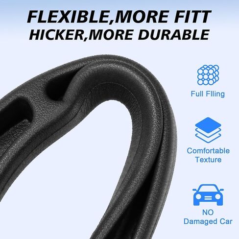 Car Seat Gap Filler 2 Pack, Built-in Storage Slot & Seat Belt Pass-Through Design, No-Readjust Gap Blocker Organizer for SUV Truck Sedan, Universal Fit Car Interior Accessories in Saudi Arabia