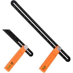 Angle Finder Tool Ruler Protractor With T-Bevel And Tri Square,Sliding Measuring Tool,20Cm/40cm Aluminum Alloy Construction(40cm) in Saudi Arabia