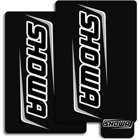 Showa Fork & Shock Suspension Decals (White/Black) in Saudi Arabia