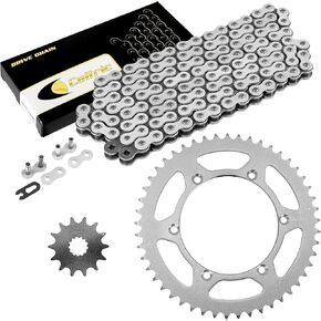 Caltric Drive Chain and Sprockets Kit Compatible with Kawasaki KLX 300R KLX 300A 2003 2004 2005 2006 2007 in Kuwait
