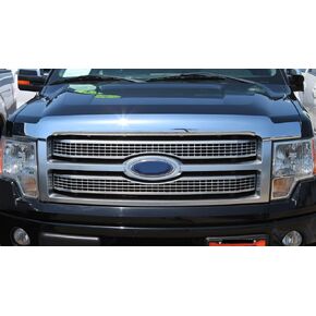 غطاء محرك السيارة ثلاثي مطلي بالكروم درع حماية للحشرات لسيارة Ford F150 2009-2014 in Kuwait