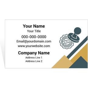 Custom Business Cards for Notary Publics & Signing Agents – 16 Pt Cardstock – Personalized Mobile Notary, Loan Closer, and Verification Pro Networking Cards (The Classic Seal) in Saudi Arabia