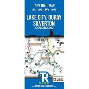 Rocky Trails Company Lake City, Ouray, Silverton, Colorado OHV Trail Map in Saudi Arabia