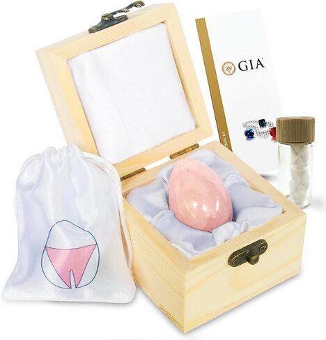 مجموعة اليشم النفريت من أحجار اليوني المعتمدة من GIA مكونة من 3 | أجهزة تمرين قاع الحوض المثقوبة بالخيط | أوزان كيجل للمرأة | يتضمن الدورة الإلكترونية وصندوق الهدايا in Saudi Arabia