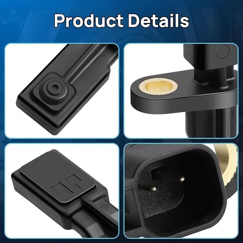 ABS Wheel Speed Sensor Set Front & Rear Left Right for 2007-2011 Jeep Wrangler JK 3.8L, 2012-2017 Jeep Wrangler 3.6L, Driver Passenger Side 68003281AA, 68003281AB, 52125003AD, 52125003AB, 52125003AC in Kuwait