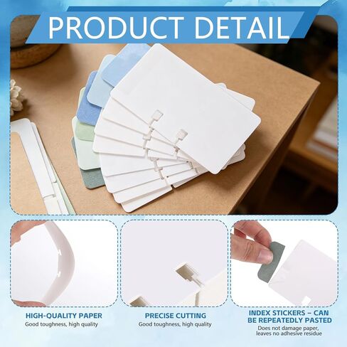 400 Pcs Business Cards Refill Kit Compatible with Rolodex Card File Holds White Rotary File Card Replacement Set Universal Card Refills for Home Office Supplies Business Card Storage in Kuwait