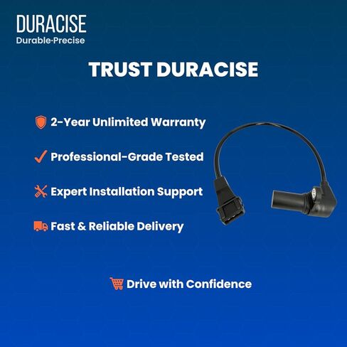 مستشعر موضع العمود المرفقي للمحرك من DURACISE متوافق مع 2004-2018 شيفروليه أفيو، 2007-2008 Aveo5 و2007 بونتياك G3، 2005 ويف، ويف 5 و2004-2006 سوزوكي فيرونا | 1.6 لتر 2.5 لتر | تصنيع المعدات الأصلية #96253542، 25182450 in Kuwait
