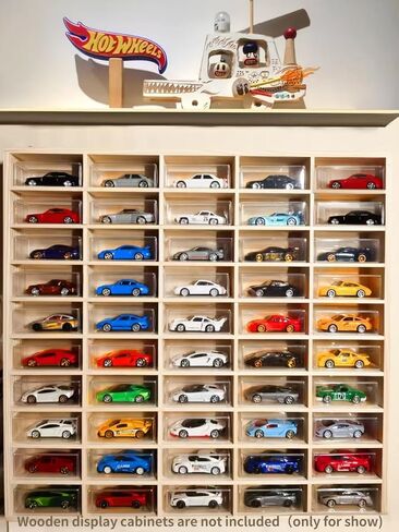 110PCS Display Case for Hot Wheels | Bulk 1:64 Car Storage & Protection | Fits Matchbox, Auto World | Dustproof Wall-Mountable Organizer in Saudi Arabia
