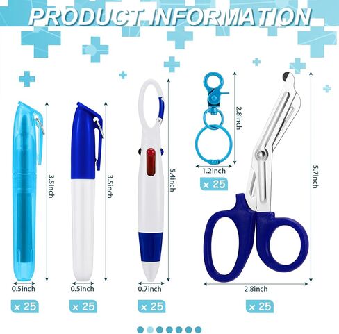 Jecery 150 Pcs Nurse Appreciation Gift Bulk Mini Highlighter Pen Set Badge Reel Badge Accessories Tip Highlighter Marker Pen for Nursing Assistant Week 2026 CNA Week in Kuwait
