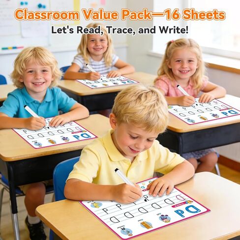 Alphabet Number Shapes Flash Cards,Handwriting Practice Writing Tracing Phonics Preschool Kindergarten Toddler Learning Activities Homeschool Classroom Autism Educational Toys ABC Letter in Saudi Arabia