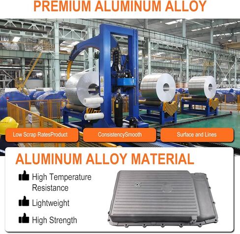 ‌265-897Aluminum Alloy 10-Speed Trans Oil Pan with Gasket - Fits Ford F-150 (2017-2020), F-250/350 SD (2023), Explorer (21-23), Mustang, Expedition, Ranger (19-23) & Lincoln Navigator | OE# HL3Z7A194A in Saudi Arabia