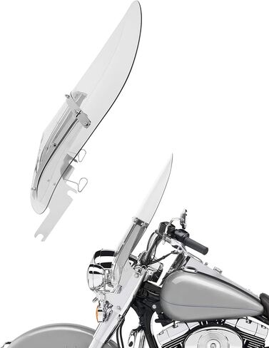 TCMT Motorcycle Windshields Chrome Bracket Windscreen Fits for Harley Davidson 1995-2022 Road King 2017-2025 Road King Special in Kuwait