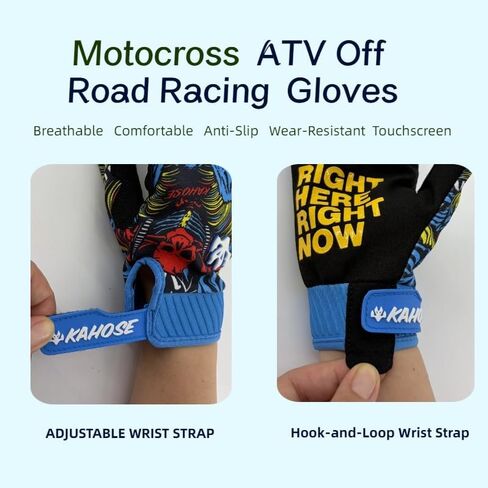 Motorcycle & Cycling Gloves for Men Women, Breathable Comfortable Durable Touchscreen, Adjustable Wrist Strap for Motorbike BMX ATV Dirt Bike Climbing MTB in Saudi Arabia