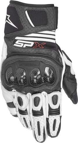 قفازات Alpinestars SPX AC V2، مقاس XL، أسود/أبيض in Kuwait