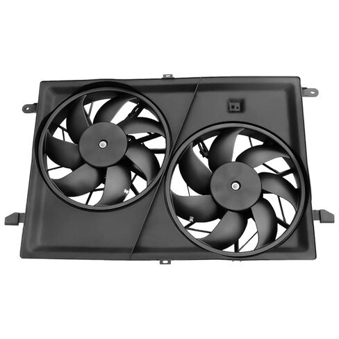 Engine Dual Radiator Cooling Fan Assembly 25927026 Replacement for Chevrolet Traverse 2009-2017 Replacement for GMC Acadia 2007-2017 V6 3.6L Electric Radiator Condenser Replaces 621-390 20972760 in Kuwait