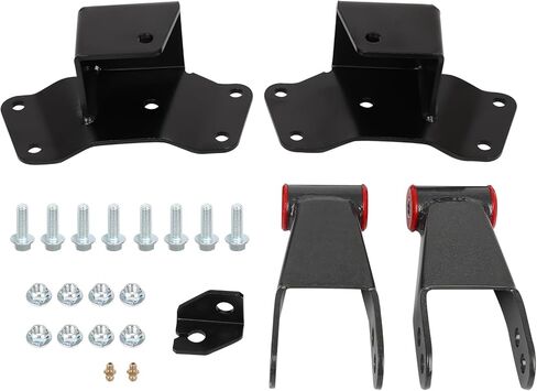 مجموعة إسقاط خلفية SCITOO مقاس 4 بوصات مع أغلال وشماعات 1988-1998 لسيارة Chevy Silverado لـ Gmc Sierra1500 C15 K15 شاحنة أوراق الربيع ملحقات دعامة تعليق بديلة تكبل سفلي in Kuwait