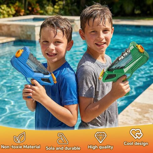 6 Pack Water Guns for Kids Adults - 6 Color Squirt Gun with Trigger, Long Range Water Pistol, Super Water Blaster Soaker Toys for Pool, Beach, Yard & Summer Party in Saudi Arabia