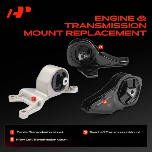 A-Premium Set of 3 Transmission Mount Kit Compatible with Chevrolet Malibu 1997-2003 & Oldsmobile Alero 1999-2004, Cutlass 1997-1999 & Pontiac Grand Am 1999-2005 in Kuwait