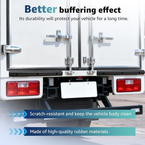 2090616-2 20-Inch Rubber Bumper Guard Protector Strips 2PCS Loading Dock Protector & Rear Fender Pad Bump Stop for Trucks Vans Trailers with Install Screws in Saudi Arabia