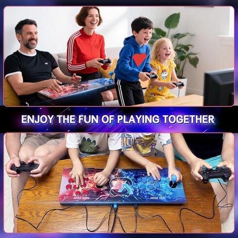 [30000 Games in 1] Arcade Console Pandora Box - with Two Extra Handles, 4K HDMI Output Plug & Play Video Game 256GB Memory Card Retro Gaming Console Double Joystick Favorites List in Saudi Arabia