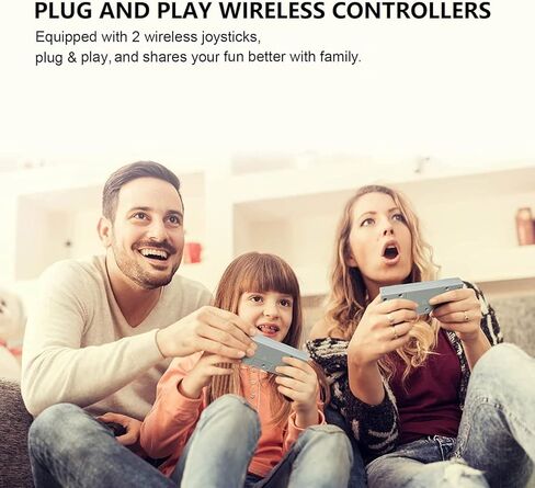 Classic Mini Retro Game Console Built in Classic Video Games,AV Output Handheld Game System with Dual Wired Controllers,Plug and Play. in Saudi Arabia