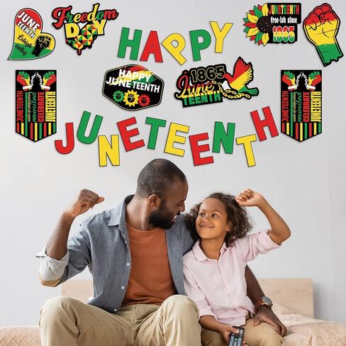 39 جهاز كمبيوتر شخصى سعيد Juneteenth القواطع الحرية يوم ديكور الحزب 19 يونيو 1865 الديكور أفريقيا الأمريكية الاستقلال القواطع ورقة لمهرجان الأمريكية الأفريقية لوحة الإعلانات ديكور الحزب in Kuwait
