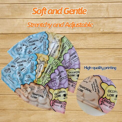Brain Science Educational Hat, Learning Tool for Brain Function and Anatomy, Interactive Wearable with Labeled Lobes and Cortex, Educational Tool and Gift (2) in Saudi Arabia