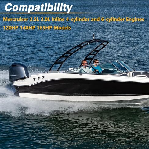 Thermostat Kit Compatible with Mercury Marine Mercruiser 2.5L 3.0L Engine Replace# 59078Q3 59078T3 59078 Sierra 18-3650 in Kuwait
