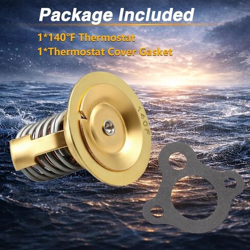 Thermostat Kit Compatible with Mercury Marine Mercruiser 2.5L 3.0L Engine Replace# 59078Q3 59078T3 59078 Sierra 18-3650 in Kuwait