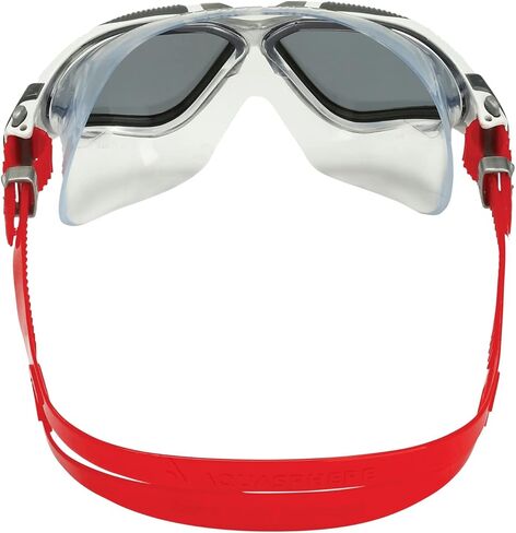 Vista Adult Unisex Swim Goggles - OneTouch Custom Fit, Wide Peripheral Vision - Durable Mask for Active Open Water Swimmers - Smoke lens, Transparent/Dark Grey Frame in Saudi Arabia
