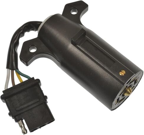 محول موصل أسلاك المقطورة Pollak 7WB143V | نهاية المركبة ذات 7 شفرات إلى 4 اتجاهات مسطحة | بولاك برو | مع سلك مرن in Kuwait