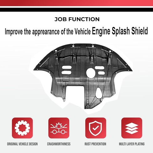 New Front Engine Splash Shield - Engine Case Guard Under Cover Compatible with Hyundai 2017-2020 Compatible with Elantra 2.0L Engine, Replacement for HY1228187 29110F3100 in Kuwait