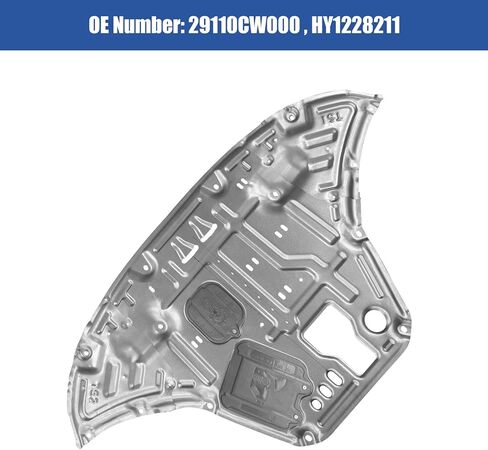 29110CW000 واقي رذاذ المحرك متوافق مع 2022 - 2024 Hyundai Tucson، غطاء حماية المحرك أسفل غطاء درع السيارة سهل التركيب، تغطية ممتدة، فتحات الصيانة وتصميم التهوية in Kuwait