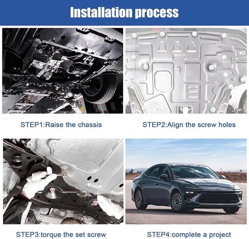 29110CW000 واقي رذاذ المحرك متوافق مع 2022 - 2024 Hyundai Tucson، غطاء حماية المحرك أسفل غطاء درع السيارة سهل التركيب، تغطية ممتدة، فتحات الصيانة وتصميم التهوية in Kuwait
