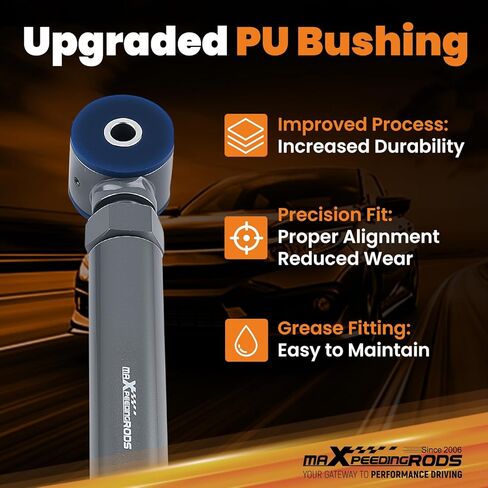 أذرع التحكم العلوية الأمامية القابلة للتعديل من maxpeedingrods لسيارة جيب شيروكي XJ Wrangler TJ، لسيارة جيب جراند شيروكي ZJ WJ مع رفع 0-8 بوصة in Kuwait
