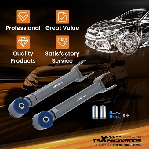 أذرع التحكم العلوية الأمامية القابلة للتعديل من maxpeedingrods لسيارة جيب شيروكي XJ Wrangler TJ، لسيارة جيب جراند شيروكي ZJ WJ مع رفع 0-8 بوصة in Kuwait