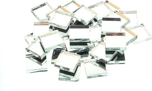 3/4 Inch (20mm) Mirrored Square Mosaic Tile, 3 Pound (48 oz) Bulk Assortment of Mosaic Tiles in Kuwait